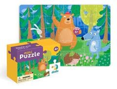DoDo Puzzle mini Teddy in njegovi prijatelji 35 kosov