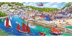 Gibsons Panorama Puzzle Port of Looe, Cornwall 636 kosov