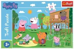 Trefl Puzzle Peppa Pig: Zabava v travi MAXI 24 kosov
