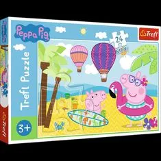 Trefl Puzzle Peppa Pig - Počitnice / 24 kosov MAXI