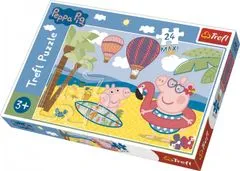 Trefl Puzzle Peppa Pig - Počitnice / 24 kosov MAXI