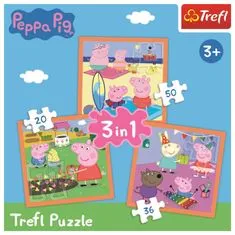 Trefl Puzzle Peppa Pig - Neverjetne ideje 3v1