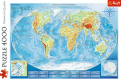 Trefl Puzzle Veliki zemljevid sveta / 4000 kosov