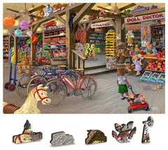 Wooden city Lesena sestavljanka V trgovini z igračami 2v1, 200 kosov ECO
