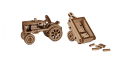 Wooden city 3D sestavljanka Superhitri ameriški traktor z vleko