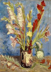 ENJOY Puzzle Vincent Van Gogh: Vaza z gladiolami in kitajskimi astrami 1000 kosov