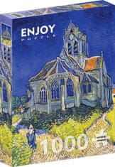 ENJOY Puzzle Vincent Van Gogh: Cerkev v Auvers-sur-Oise 1000 kosov