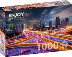 ENJOY Puzzle Šanghajsko središče ponoči 1000 kosov