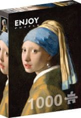 ENJOY Puzzle Johannes Vermeer: Dekle z biserom 1000 kosov