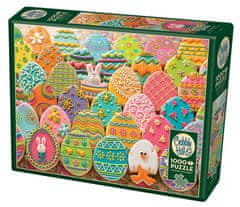 Cobble Hill Velikonočna medenjakova jajca Puzzle 1000 kosov