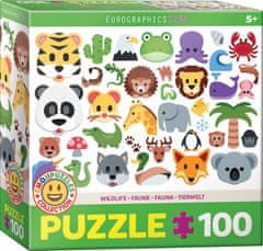 EuroGraphics Puzzle Emoji živali 100 kosov