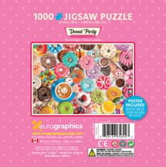 EuroGraphics Puzzle v pločevinasti škatli Doughnut party 1000 kosov