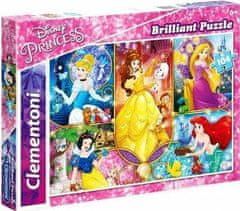 Clementoni Puzzle Brilliant - Princese 104 kosov