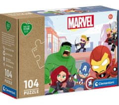 Clementoni Igrajte za prihodnost Puzzle Marvel: Maščevalci 104 kosov