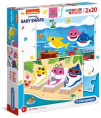 Clementoni Puzzle Baby Shark 2x20 kosov