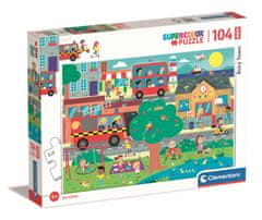 Clementoni Puzzle Busy City MAXI 104 kosov