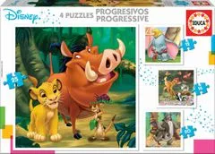 Educa Disneyjeve pravljice Puzzle 4v1 (12,16,20,25 kosov)