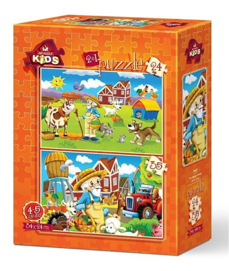 Art puzzle Happy Farmer Puzzle 24+35 kosov