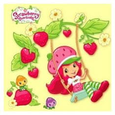 Strawberry Shortcake - pobarvanka v obliki kvadrata s kavljem za obešanje