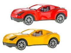 Športni avtomobil za prosto vožnjo 38 cm - mešanica barv (rumena, rdeča)