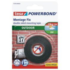 Tesa Obojestransko lepljivi montažni trak 55750, za zunanjo uporabo, 1,5 m x 19 mm, zelen