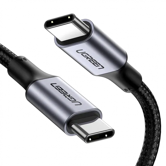 Ugreen kabel, 100W, PD, 3m, USB-C, pleten, črn (90120)