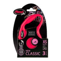 Flexi New Classic trak XS 3m do 12kg rdeča