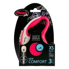 Flexi New Comfort XS vrv 3m do 8kg rdeča