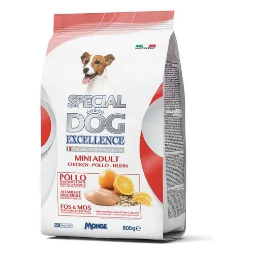 Monge SPECIAL DOG EXCELLENCE MINI ADULT suha hrana za pse piščanec, 800 g