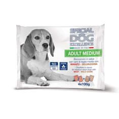 Monge SPECIAL DOG EXCELLENCE MEDIUM ADULT govedina/divjačina multi pakiranje 4x100g vrečka