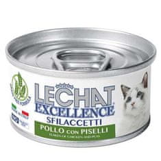 Monge LECHAT EXCELLENCE FLAKES Popolna hrana za odrasle mačke - piščanec z grahom 80g