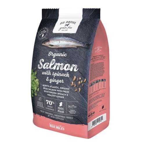 GO NATIVE Salmon with Spinach and Ginger 12kg Ultra-premium pasja hrana z lososom, špinačo in ingverjem