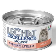 Monge LECHAT EXCELLENCE MOUSSE Losos in piščančja pena za odrasle mačke 85 g