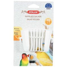 Zolux Plastična hranilnica za ptice za solate 4,5x6,5x4,5cm