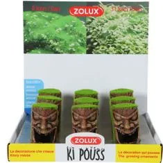 Zolux Dekoracija akvarija z mahom poraščen TOTEM z živimi mahovimi semeni 7x7x10cm