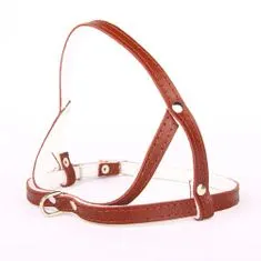 COBBYS PET vprega leather-felt 10mm/55cm -rjava