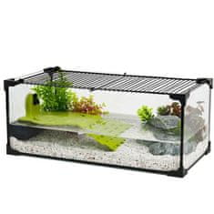 Zolux Aquaterrarium 50x25x20 cm za vodne želve