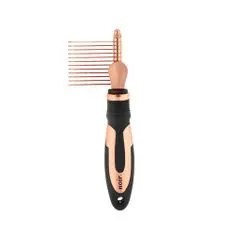 EBI NOIR DEMATTING COMB 12 BLADES LARGE/w.THUMB REST/ca.20x7,5cm