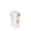 Pet food Container 33x22x41cm 15l prozorna/z belo posoda za shranjevanje hrane za 6kg hrane