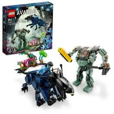 LEGO Avatar 75571 Neytiri in thanator vs. Quaritch v AMP obleku