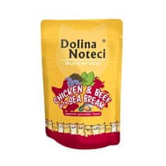 DOLINA NOTECI SUPERFOOD 85g piščanec in govedina z orado za mačke 80% meso