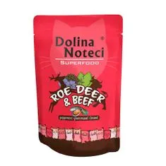 DOLINA NOTECI SUPERFOOD 85g divjačina in govedina za mačke 80% meso