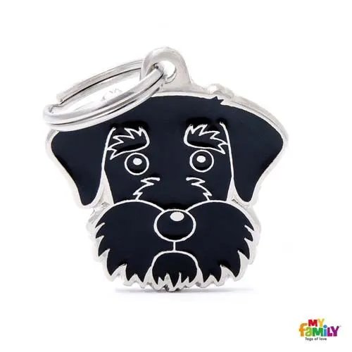 COBBYS PET MF BLACK SCHNAUZER 3,3x2,6 cm obesek je mogoče gravirati