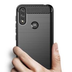 HURTEL CARBON CASE UPOGLJIV OVITEK ZA MOTOROLA MOTO E7 POWER ČRN