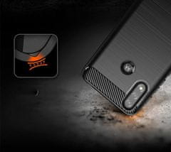 HURTEL CARBON CASE UPOGLJIV OVITEK ZA MOTOROLA MOTO E7 POWER ČRN