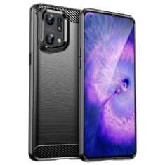 slomart carbon case fleksibilen ovitek za oppo find x5 pro črn