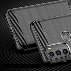 slomart carbon case flexible cover sleeve motorola moto g71 5g črn