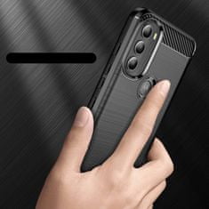 slomart carbon case flexible cover sleeve motorola moto g71 5g črn