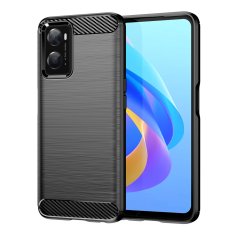 slomart carbon case fleksibilen tpu ovitek za oppo a76 / oppo a36 / realme 9i črn