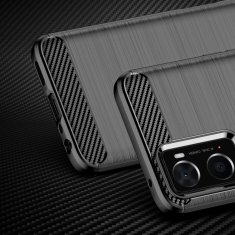 slomart carbon case fleksibilen tpu ovitek za oppo a76 / oppo a36 / realme 9i črn